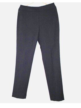 Liz Claiborne Classic Side Zip Black Pants Sz 6 Straight Leg Mid Rise